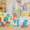 Melissa &#x26; Doug Wooden Building Set - 100 Blocks in 4 Colors and 9 Shapes